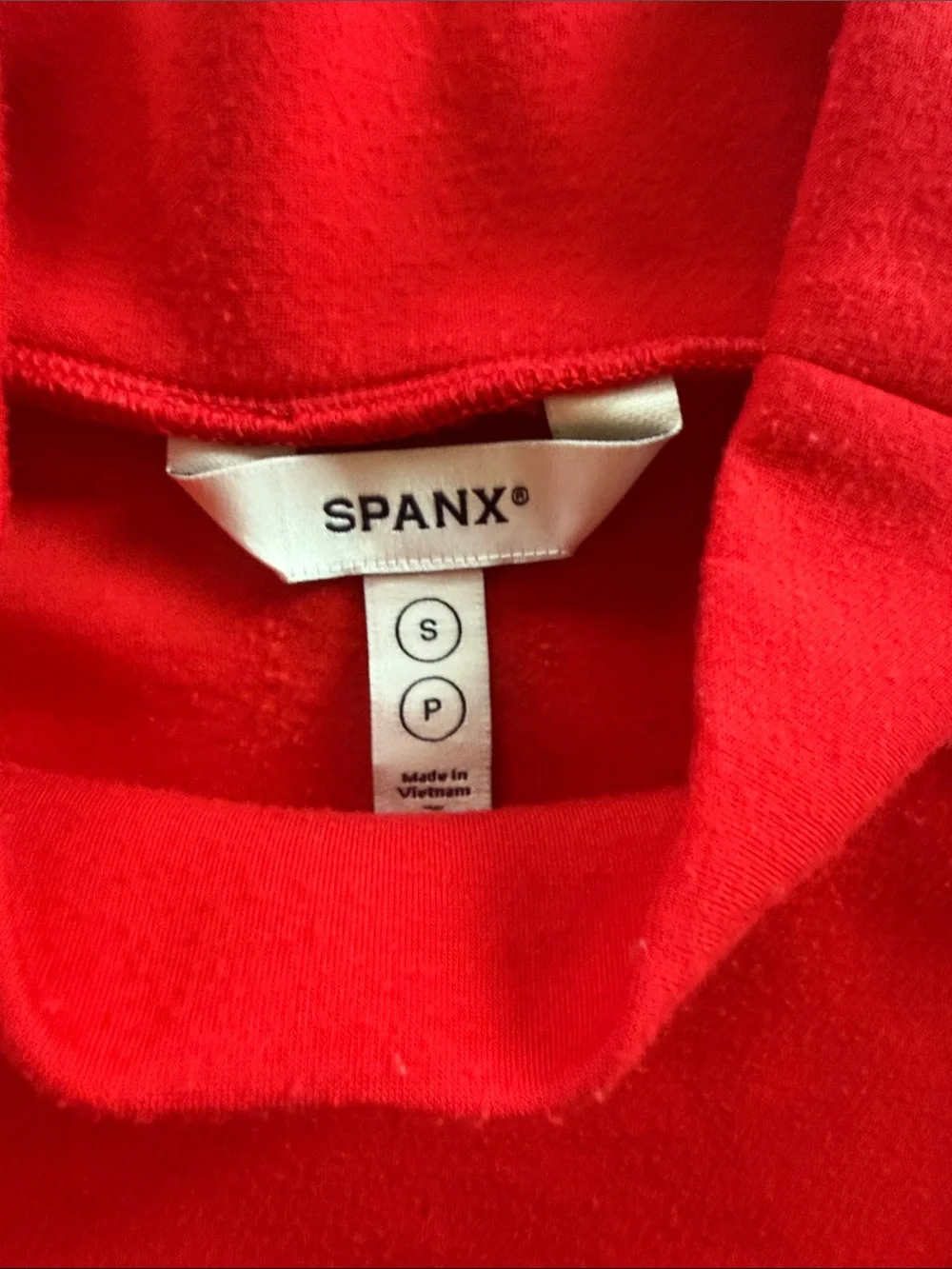 SPANX Red mock turtleneck Top - Picture 3 of 3